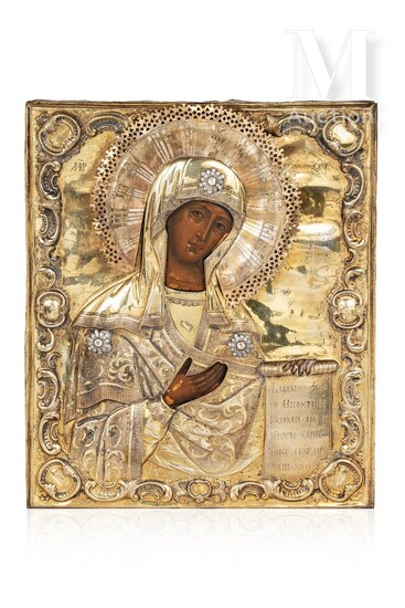Belle icône de la Mère de Dieu provenant d’une Déisis
