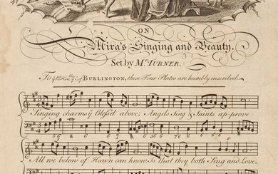 Bickham (George). The Musical Entertainer, 2 volumes (bound in 1), 1737