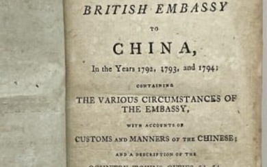 Book, British Embassy To China, 1792-1794