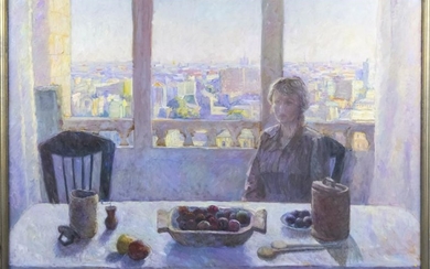 Phyllis Brodsky (American 20th C.) Paris Skyline