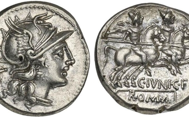 C. Junius C.f., Denarius, Rome, 149 BC; AR (g 4,04;...
