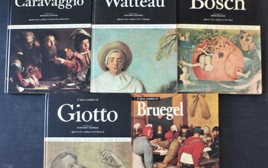 CLASSICI DELL'ARTE lotto di cinque volumi, cm 32x24 del 1967 editore Rizzoli...