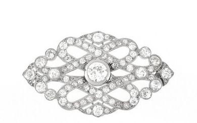 Cartier Art Deco Diamond Brooch
