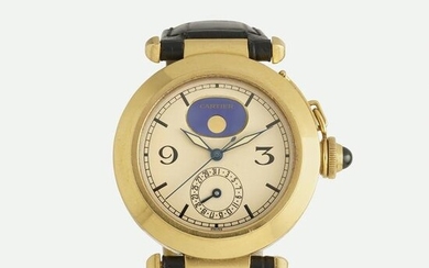 Cartier, 'Pasha Moonphase' gold wristwatch
