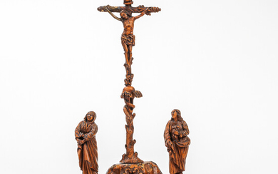 Carved Fruitwood Crucifix