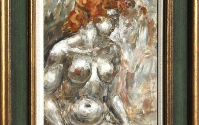 Charles Burdick, Nude (Red Hair), Oil Painting