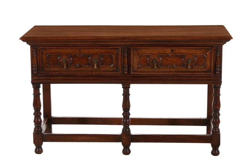 Charles I style oak side table