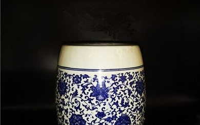 Chinese Blue And White Porcelain Stool