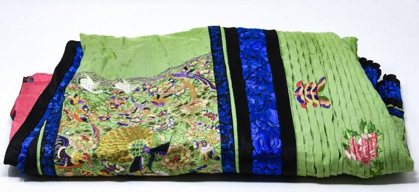 Chinese Silk Embroidered Skirt / Apron