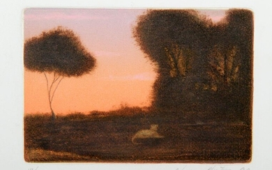 Chris Pfister, Sunset, Color Etching