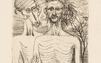 Christ and John the Baptist Ernst Fuchs, (1930 - 2015)