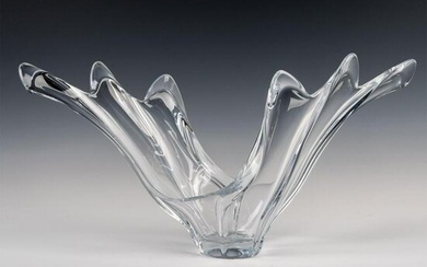 Cofrac Art, Large Free Form Crystal Art Bowl