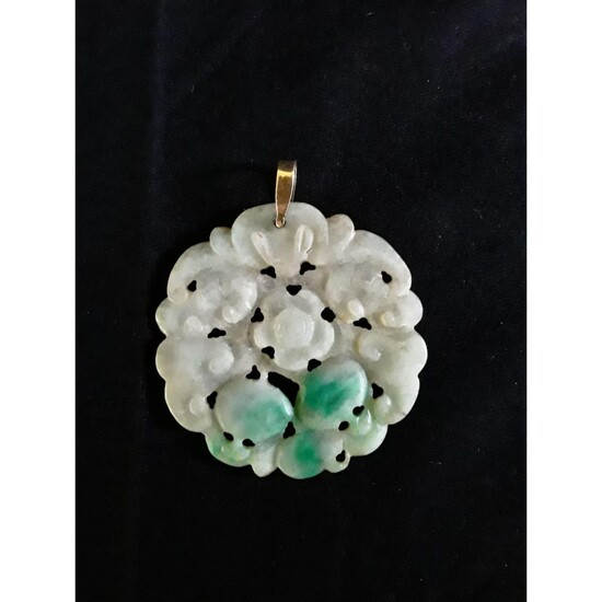19th Century Jade Pendant Finely Carved