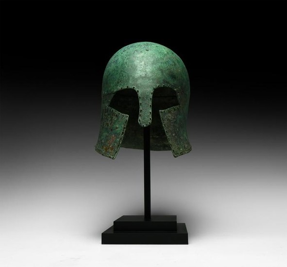 Corinthian Helmet of a Greek Hoplite