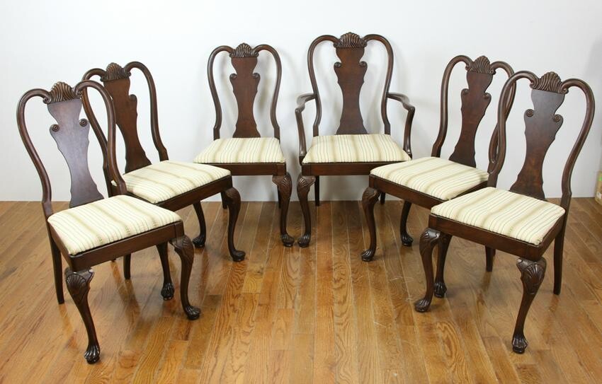 Custom Queen Anne Style Dining Chairs