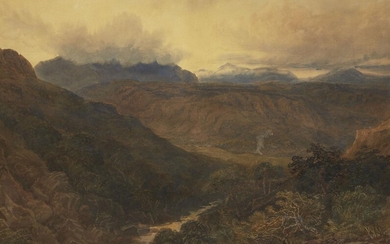 David Cox Jnr, British 1809-1885- Landscape, possibly...