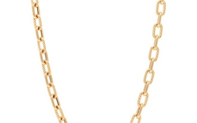 David Yurman 18K Yellow Gold 6mm Madison Chain Necklace
