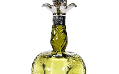 Decanter, BPCG, Olive Green Cut To Clear