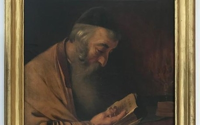 Demski Signed, Portrait of a Rabbi, Oil on Canvas