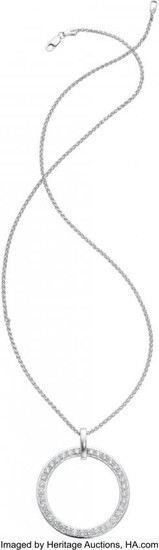 Diamond, White Gold Pendant-Necklace Stones: Fu