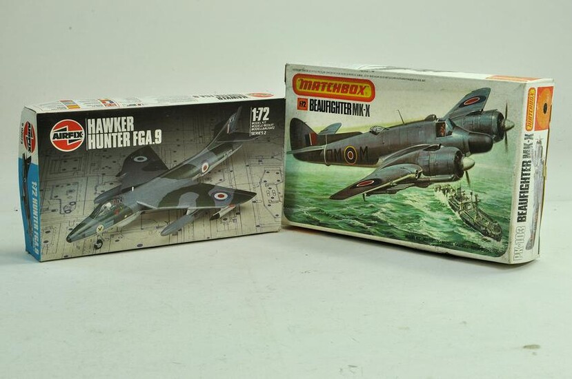 Duo of plastic Model Aircraft Kits comprising Airfix