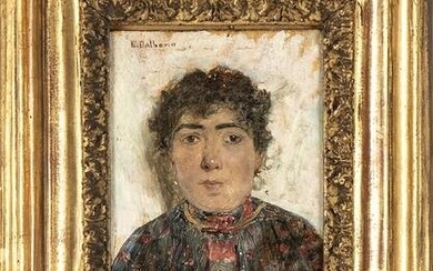 EDUARDO DALBONO (Naples, 1841 - 1915): Woman portrait