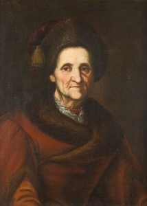 École de BOHEME vers 1700 Portrait d’une dame âgée…