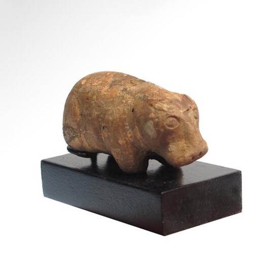 Egyptian Terracotta Figure of a Hippopotamus, c. 900