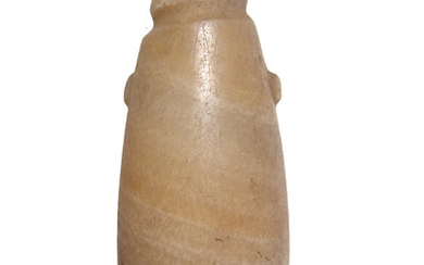 Egyptian alabaster cosmetic container, Late Period