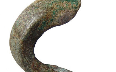 Egyptian bronze horn of the god Khnum, Late Period