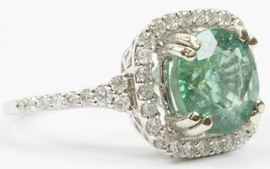 Emerald & Diamond Ladies Ring