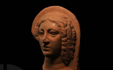 Etruscan Terracotta Protome Head