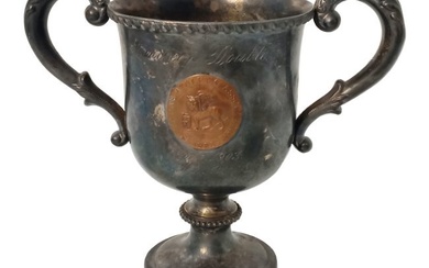 Famed Explorer Samuel Prescott Sterling Silver 1903 Loving Cup 175g