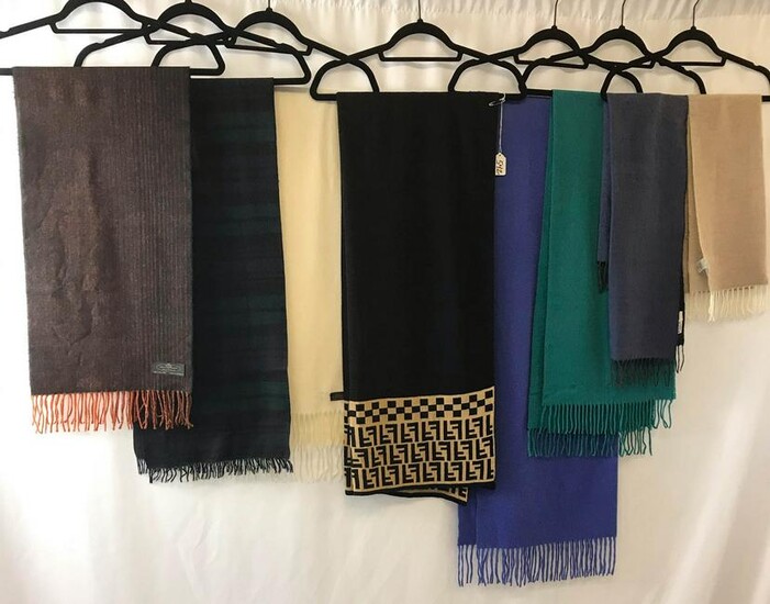 Fendi Wool Scarf and 7 Cashmere Scarves