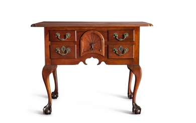 Fine and Rare Queen Anne Carved Cherrywood Dressing Table, Probably Pennsylvania, circa 1765