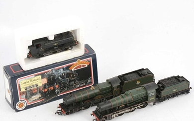 Four Bachmann OO gauge model locomotives 31-451, 31-778, 31-156, 32-902A