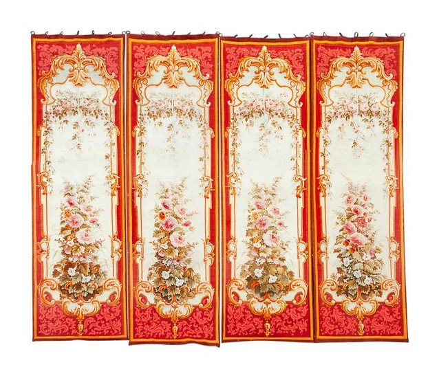 Four French Aubusson Tapestry Panels