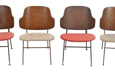 Four Ib Kofod Larsen "Penguin" Chairs
