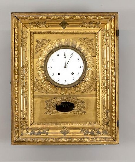 Frame clock gilded, 1st half 1