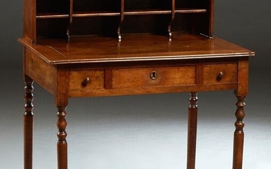French Louis Philippe Carved Walnut Writing Table, 19th