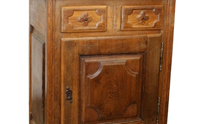 French farmhouse small cabinet in oak