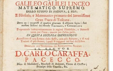 Galilei, Galileo (1564-1642) Dialogo.