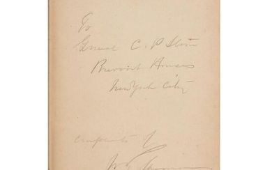 General W.T. Sherman Signed and Inscribed Book