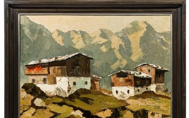 Georg Arnold-GrabonÃ©, "Tyrolean farm houses in the