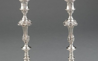 George II Sterling Silver Candlesticks