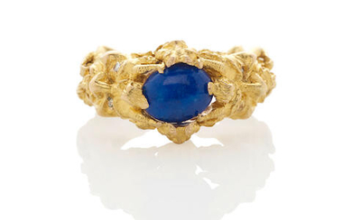 Gold and Lapis Lazuli Ring