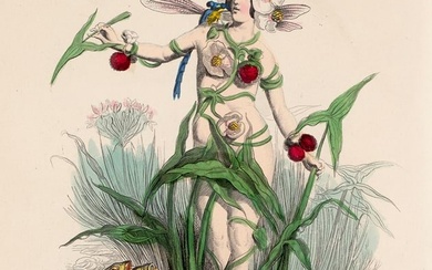 Grandville, J.-J. (Jean Ignace Isidore Gérard) Les fleurs animées. Texte par Alph. Karr