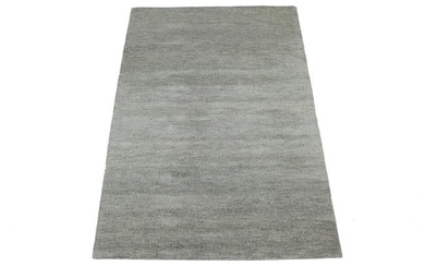 Gray Solid Color Modern Hand Tufted 5X8 Contemporary Area Rug Home Decor Carpet