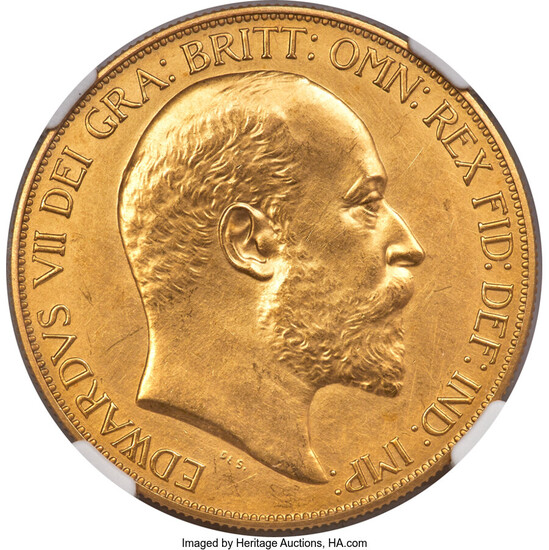 Great Britain: , Edward VII 4-Piece Certified gold Matte Proof Set 1902 NGC,... (Total: 4 coins)