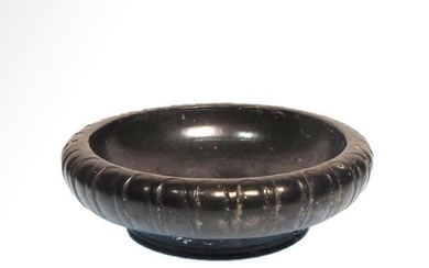 Greek Campanian Black Glazed Bowl, c. 4th Century B.C.